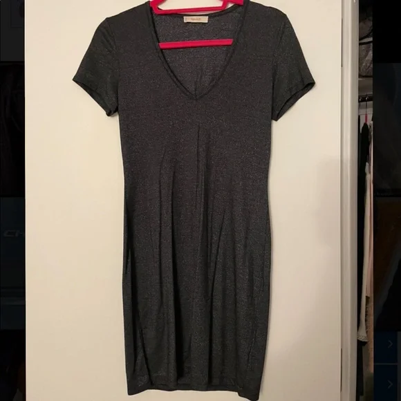 Aritzia Dresses | Golden By Tna Small Dress | Color: Gray | Size: S | Tkucap's Closet